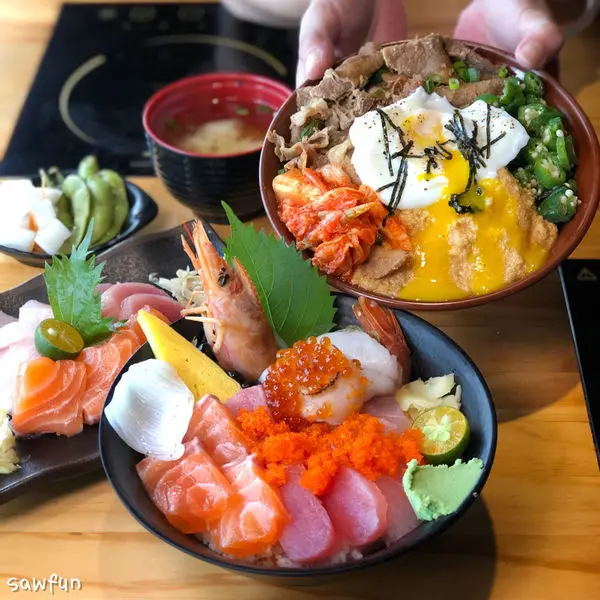 【台北美食】貓大福日本料理 公館站平價學生美食 自助吧 無限暢飲 水源市場附近 生魚片 丼飯 小火鍋