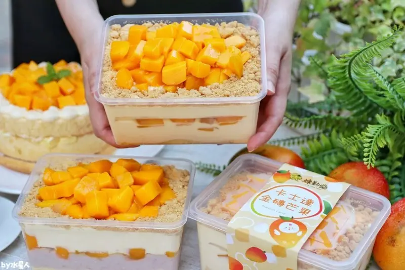 一年只賣4個月！浮誇限定版雙拼芒果寶盒，整顆愛文芒果＋爆漿芋泥餡，神級好吃到飆淚