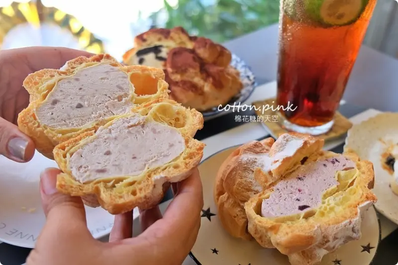 台中沙鹿必吃超大泡芙爆漿啦！芋泥控不能錯過蛋糕盒子～練勤堂還有黑色太陽餅、五色檸檬蛋糕喔！ - 棉花糖的天空