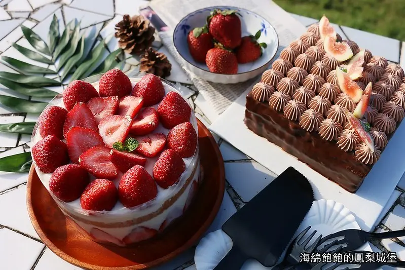 最強網購甜點『MJ Handmade Patisserie 微甜室』草莓優格花園，55%巧克力阿華田，菜單價位，宅配自取，法式甜點推薦