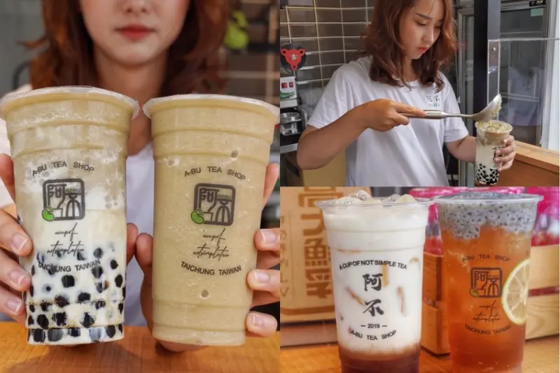 台中新店【阿不綠豆沙專賣A-BU Tea】每杯35元起！極推綠豆沙珍珠牛奶 入口綿密細緻超好喝 還有美女店員！靜宜/弘光學生有口福囉 靜宜商圈l台中沙鹿飲料l台中飲料 | 小白只饗ㄔ美食