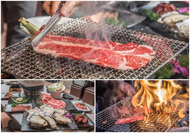 [桃園市]桃園燒烤吃到飽推薦，最狂和牛吃到飽外加生啤酒暢飲！火之舞蓁品燒和牛放題-桃園店 