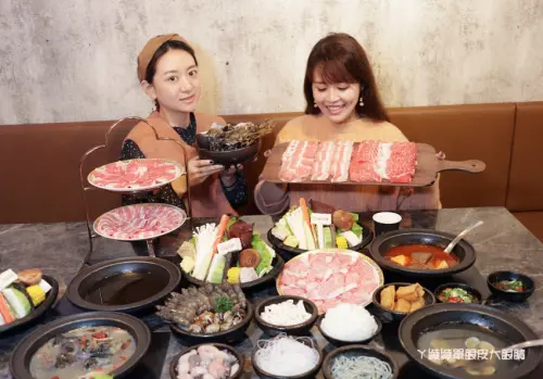 龍霸王雙人餐一次吃到四種肉品！一元加購小痛風海鮮拼盤！新竹火鍋嗑肉石鍋新竹經國店- ㄚ綾綾單眼皮大眼睛