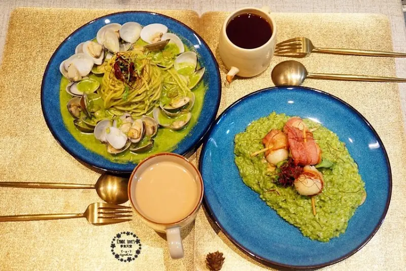 村口微光一中店，台中一中街中友附近巷弄文青義式餐廳，浮誇特色義大利麵/燉飯 - Cyndi loves享食天堂