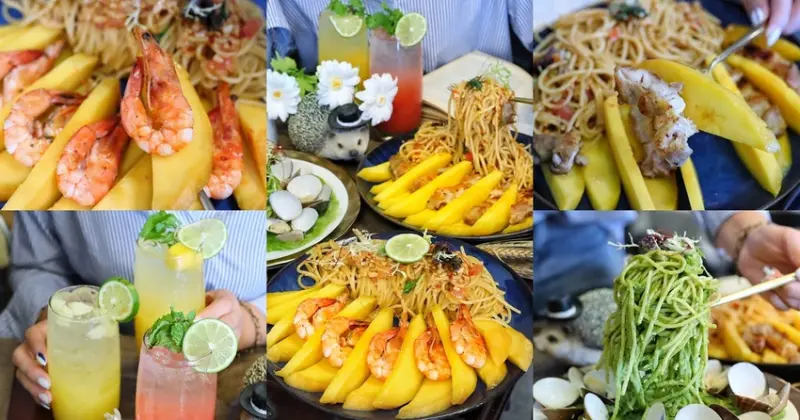 【台中食記】一中街人氣巷弄浮誇系老宅餐廳『村口微光』義大利麵最低159起。夏季限定新品超特別。文青質感好拍照。