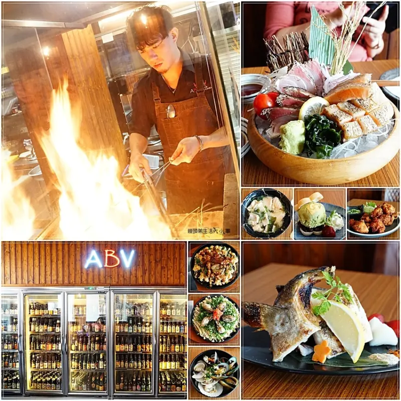 【台北中山 ABV 日式居酒館】昭和風格與居酒屋料理的結合／日本轟動一時的稻草燒來囉！！關西料理、大阪燒、廣島燒、各種日料美食都在ABV日式居酒館/中山捷運站