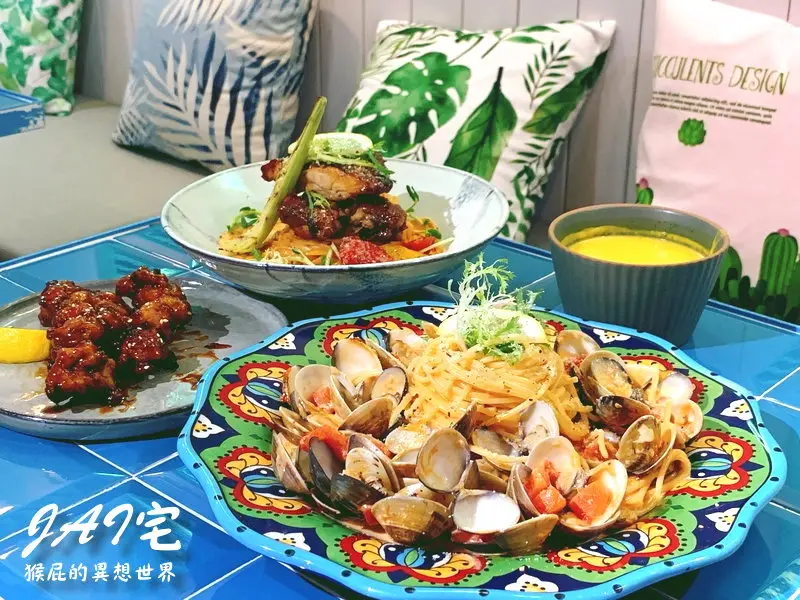 【台北西門】西門町新開幕餐廳-JAI宅西門店！免費加飯加麵！台北森林系餐廳超美超好拍！台中網美餐廳開來台北囉！台北網美餐廳、台北IG打卡餐廳、西門町最美餐廳、台北好吃義大利麵、西門町美食餐廳！（內有J