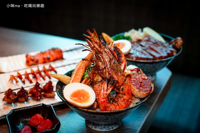 大河屋-微風信義 ▏紐約客牛排丼 超大片牛排鋪在飯上 食肉控眼睛發亮啦~。信義商圈必推酒食串燒、日式料理。捷運市政府站