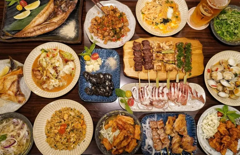 【苗栗頭份】橋亭串燒居酒屋。新開幕。日式居酒屋。營業至凌晨一點，下班後小酌好去處(串燒/炸物/燒物/炒物/啤酒) - 阿華田的美食日記