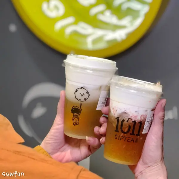 【台北美食】1011 SipTea 厚實奶蓋飲料 席捲中山站 誠品南西上班族的新選擇 太空宇宙裝潢