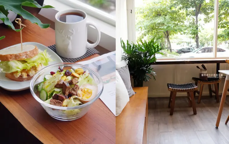 台中西屯│鏡好吃早午餐攤車-中科商圈推薦美味早午餐，室內空間舒適綠意街景，近澄清醫院 - 藍色起士的美食主義