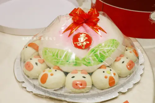 和平壽桃｜超浮誇巨無霸壽桃、子母壽桃、可愛動物包、生日蛋糕、菜單價位