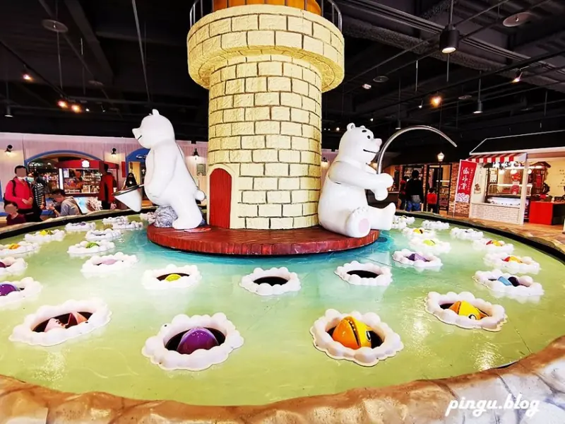  寶熊漁樂碼頭｜台中親子免費景點 全台唯一釣具觀光工廠 巨無霸旋轉釣魚機/虛擬釣場/3D海洋劇場
