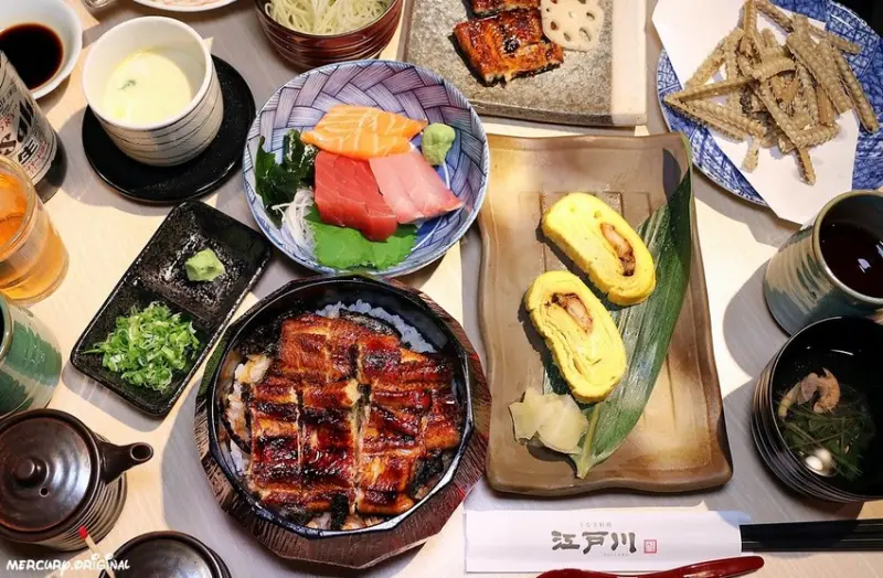 江戶川鰻魚飯插旗台中！日本京都60年老字號，每日新鮮現宰炭火炙燒，大推正宗鰻魚飯三吃