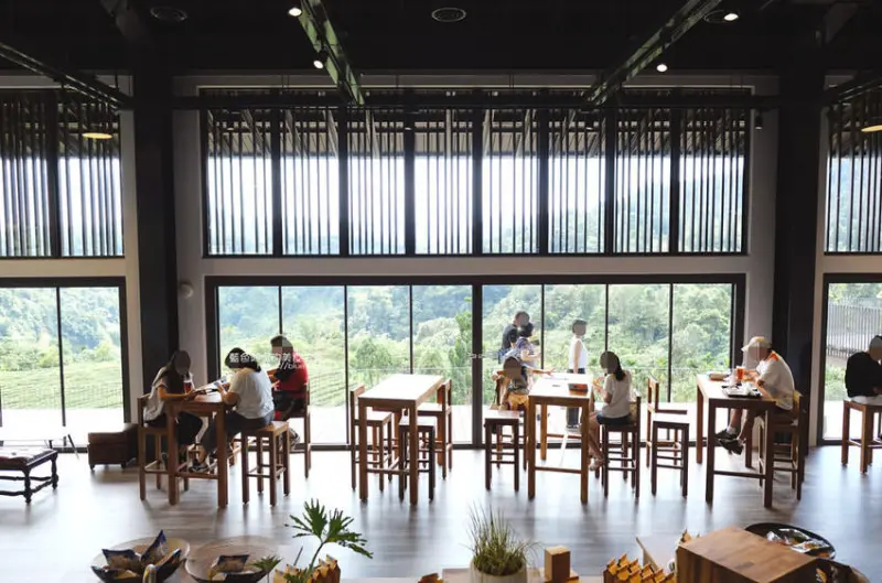 南投魚池│鹿篙咖啡莊園-台灣農林旗下新品牌，無敵山景與茶園視野，日月潭推薦周邊景點行程 - 藍色起士的美食主義