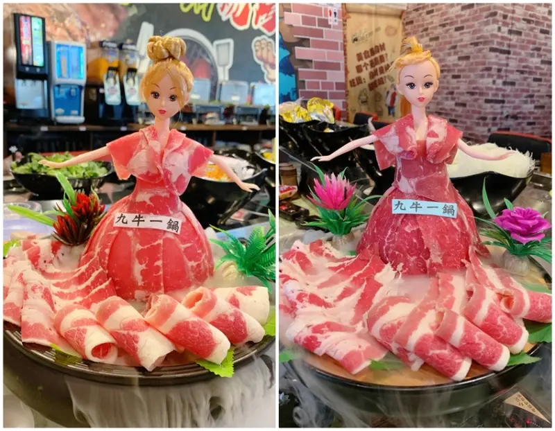 台中首創迴轉火鍋燒烤吃到飽只要499元！打卡還送芭比娃娃肉品！九牛一鍋燒烤火烤兩吃！