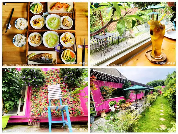 【雲林。西螺】角落很美Café。粉紅貨櫃屋乾燥花綠庭園。美食與視覺的饗宴。IG網美打卡熱門景點