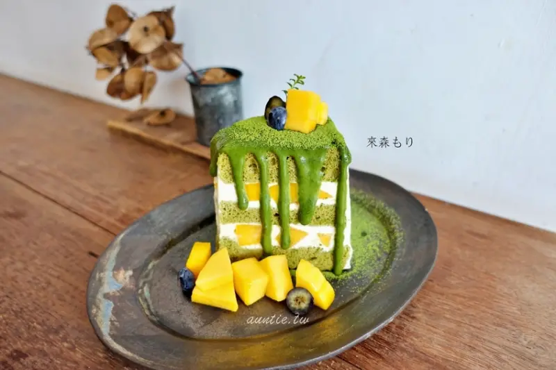 【台中】來森もり 芒果抹茶戚風 手工布丁 有療癒胖胖貓的日式咖啡廳 - 水晶安蹄 不務正業過生活