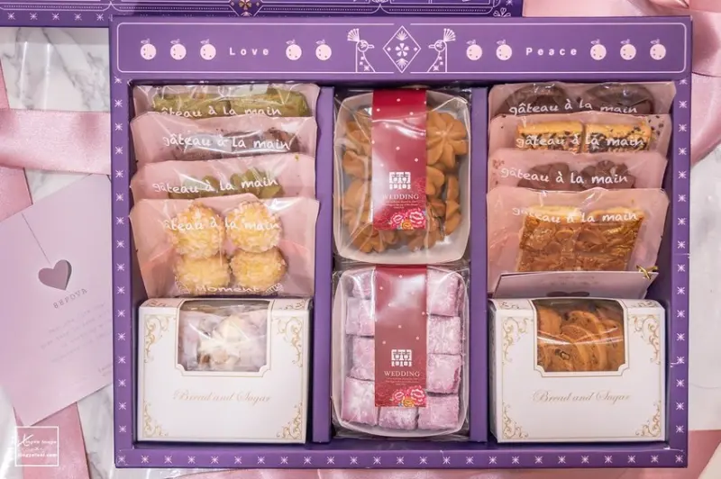 喜餅｜台中手工喜餅【芭芭波娃88POVA】精緻喜雀單層禮盒分享 / 客製化你的專屬手工喜餅