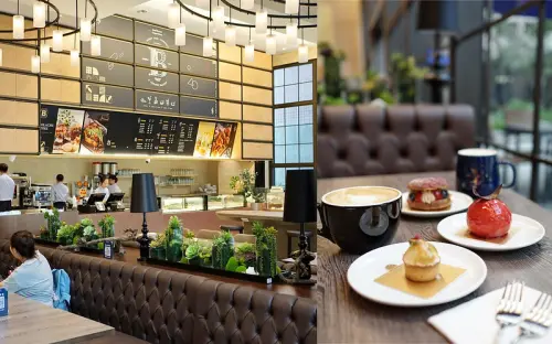 【台中西屯】比斯奎爾烘焙坊｜逢甲商圈不限時咖啡廳，法式甜點下午茶，浮雲客棧一樓