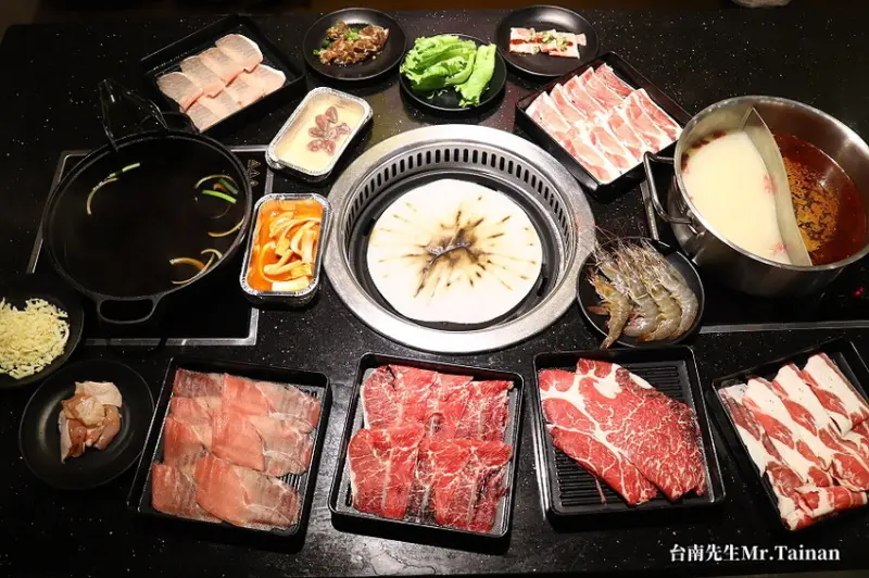 台南壽喜燒吃到飽／+49元升級韓式燒烤／8種肉品吃飽吃滿不手軟／蔬菜種類多營養更均衡／自助吧選擇多誠意滿分／嚴選食材CP值高