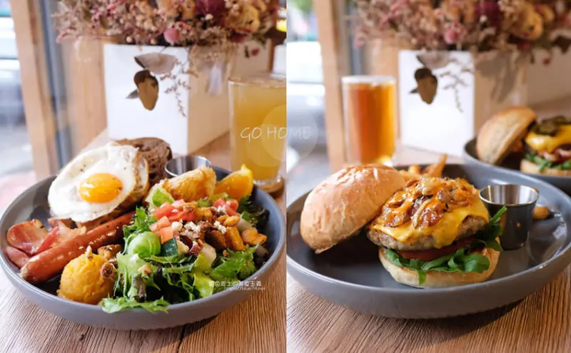 台中西區│GO HOME食研室-早午餐和漢堡為主，食材用心料理好吃，有喜歡 - 藍色起士的美食主義