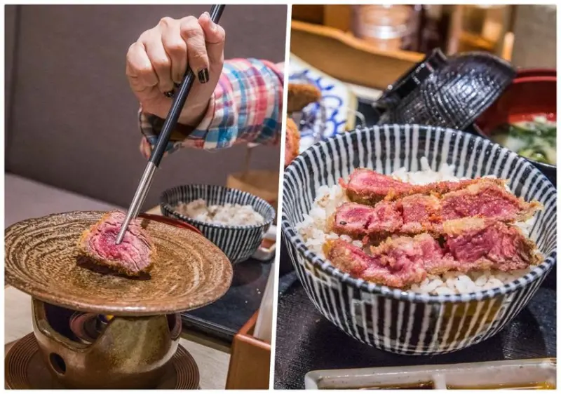 [桃園蘆竹]來自日本現炸60秒的美味，正宗日本炸牛排人氣店！京都勝牛-桃園台茂店 - 大手牽小手。玩樂趣