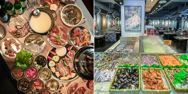 高雄美食 - 虎樂日韓精肉海鮮火烤吃到飽 x 熟成牛肉超美味 | 日韓熟食小菜超精緻