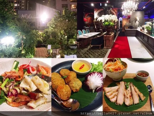 高雄美食【WOO Taiwan 泰式料理高雄旗艦店】南洋泰北美食結合花藝歐系建築，彷彿置身在叢林裡用餐新奇又享受~