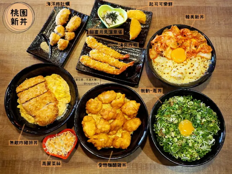 百元平價丼飯，小鳥胃請勿輕易嘗試！【新丼-桃園中正店】