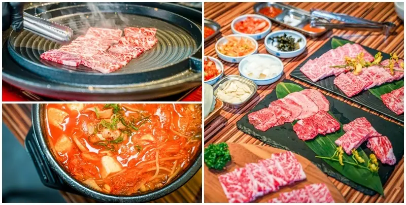 韓舍 熟成肉韓式烤肉 ▏桃園藝文特區最頂級的韓式烤肉 烤和牛套餐多奢侈的吃法。肉品皆經過21天濕式熟成 堪稱燒肉界的LV~~。韓式小菜、生菜無限續。桃園美食