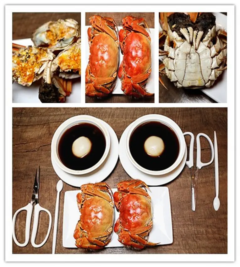 「三創美食」【港點大師台北三創店】秋蟹正肥，10月中開始推出大閘蟹品嚐，金黃鮮橘，油潤鮮香，單點之外也有單人或雙人套餐，單人套餐280起！