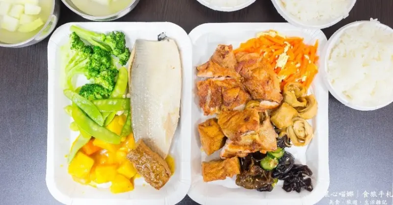 高雄苓雅︱尚禾軒漢昌食坊便當　三信家商前的小巷裡，菜色乾淨優質、新鮮爽口不油膩的真材實料自助餐！
