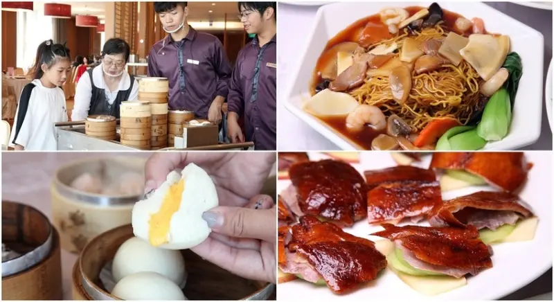 台南美食-芯芯要去【上品軒茶樓】~京烤片皮櫻桃鴨多種吃法，堅持每日手工製作港式點心