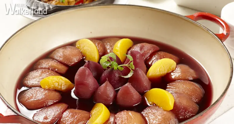 果然匯 紅酒洋梨燴蘋果 以紅酒及砂糖將洋梨與蘋果燉煮入味