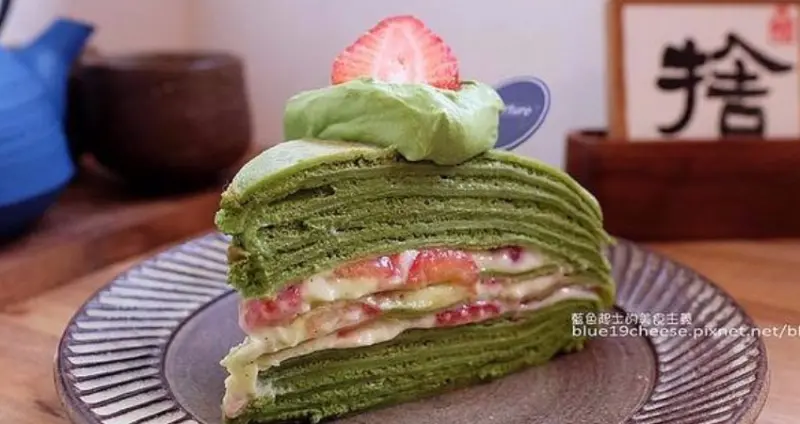 【台中西區】Overture序曲審計366-小山園抹茶草莓千層好好吃.店家食材來源用心.自家烘焙軟式法國麵包.桂園放養土雞蛋.安全認證蔬菜.國產雞肉.審計新村.艸水木堂隔壁 - 藍色起士的美食主義