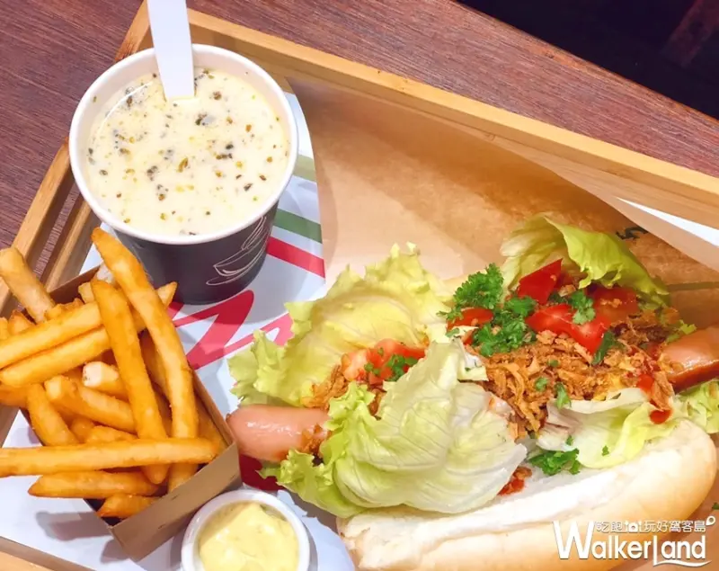 西門町美食「丹麥百年熱狗堡Tulip TimeOut」 / WalkerLand窩客島提供