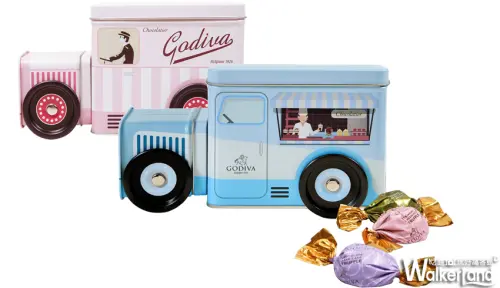 好事要成雙！「GODIVA雙色小貨車鐵盒」與您一起傳遞幸福喜訊！