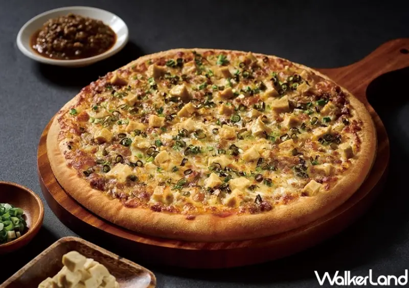 拿坡里x愛之味 麻婆豆腐披薩 / WalkerLand窩客島提供 未經許可，不得轉載