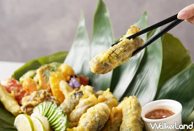 台南遠東香格里拉飯店推出鮮蚵季，「海中牛奶」料理大集合，蚵仔麵線、蒜蓉粉絲鮮蚵煲全部吃到飽。