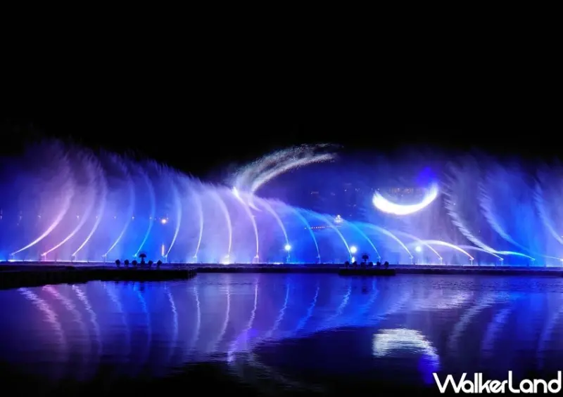 慈湖水舞秀/ WalkerLand窩客島整理提供 未經許可不可轉載。