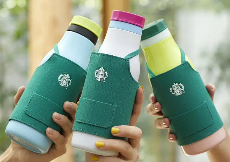 星巴克杯子可以客製化！日本星巴克「客製化隨行杯」還能穿上星巴克訂製圍裙/ WalkerLand窩客島整理提供 未經許可不可轉載。