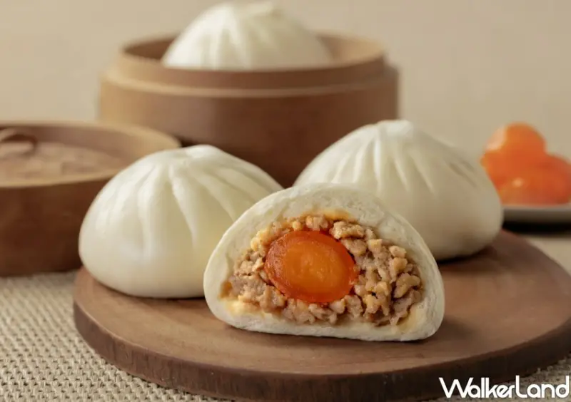 欣葉生活廚房「蛋黃鮮肉包」/ WalkerLand窩客島整理提供 未經許可不可轉載。