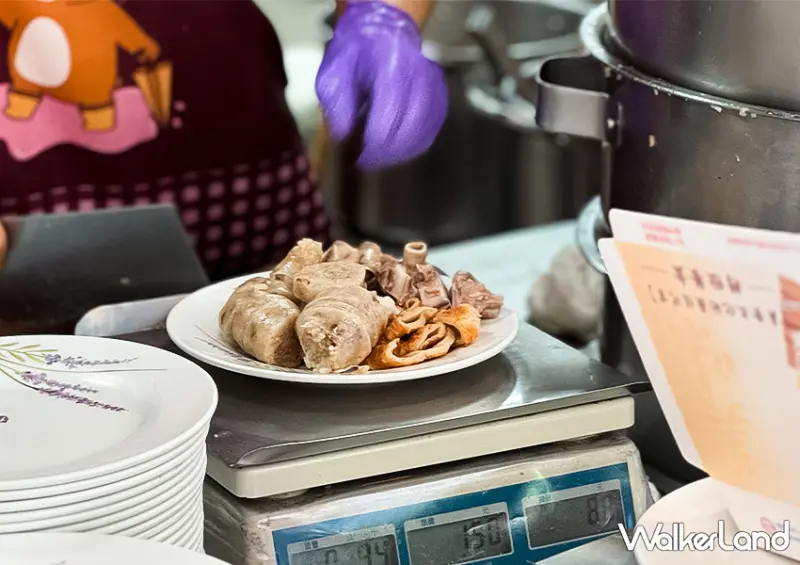 基隆巷弄老店「基隆孝三大腸圈」每份只要20元起/ WalkerLand窩客島整理提供 未經許可不可轉載。