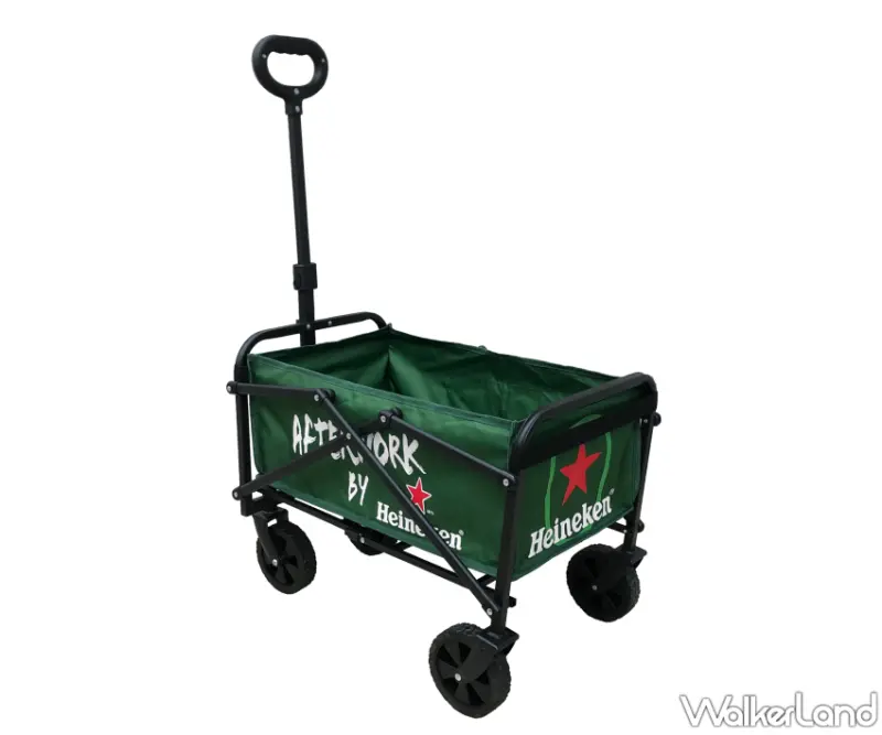 中秋烤肉趴「海尼根戶外摺疊手拉車」很實用，海尼根「經典貨櫃收納」喝出中秋新海量。