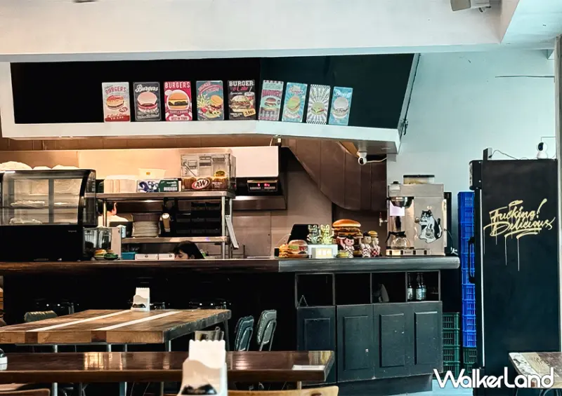 新竹高鐵站必吃「肥貓漢堡」超狂四層肉手工漢堡自由配/ WalkerLand窩客島整理提供 未經許可不可轉載。