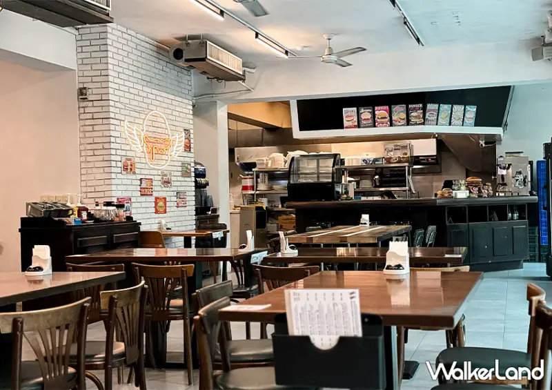 新竹高鐵站必吃「肥貓漢堡」超狂四層肉手工漢堡自由配/ WalkerLand窩客島整理提供 未經許可不可轉載。