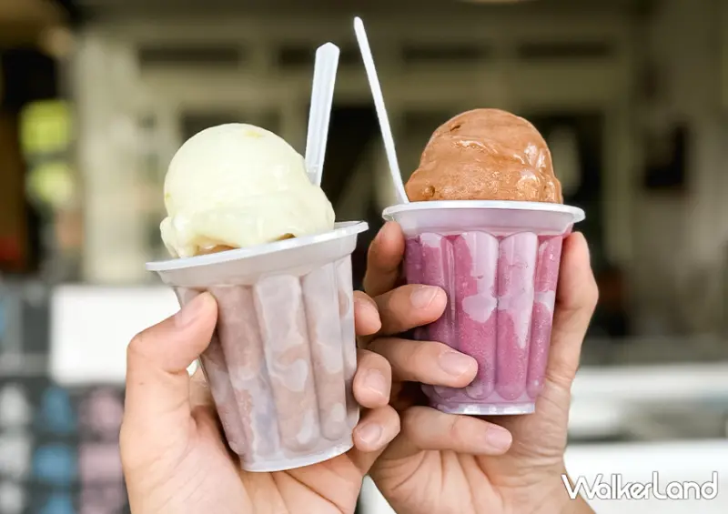 七堵車站小吃推薦「電動綿綿冰」3球只要50元/ WalkerLand窩客島整理提供 未經許可不可轉載。