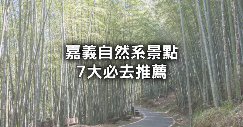 嘉義自然景點7選!IG必拍「隱藏版竹林隧道、360度環景景觀台」小孩也能輕鬆完攻。