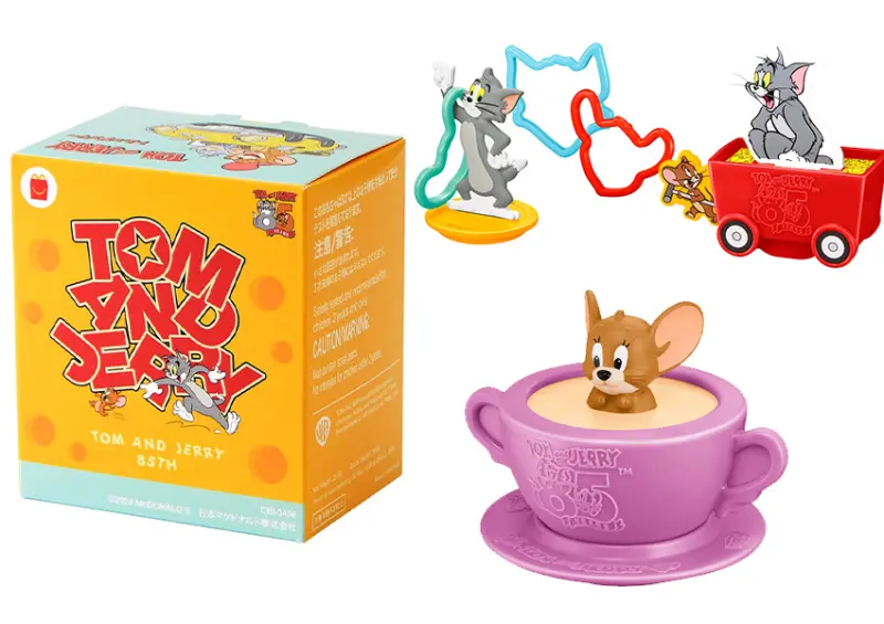 日本麥當勞玩具「湯姆貓與傑利鼠盲盒」這天登場/ WalkerLand窩客島整理提供 未經許可不可轉載。